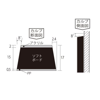 A型切り文字看板（黒カルプ素材）厚み15mm