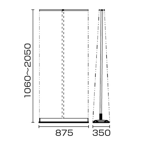 屋外用両面ロールアップバナー ダブルロール850