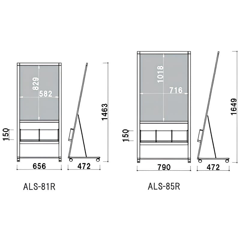 ラック付L型フロアサイン A1/B1対応|パネルスタンドの通販なら誉