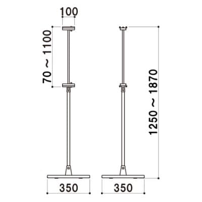 軽量ボード用スタンド両面（A4/A3/A2/A1/B3/B2対応）