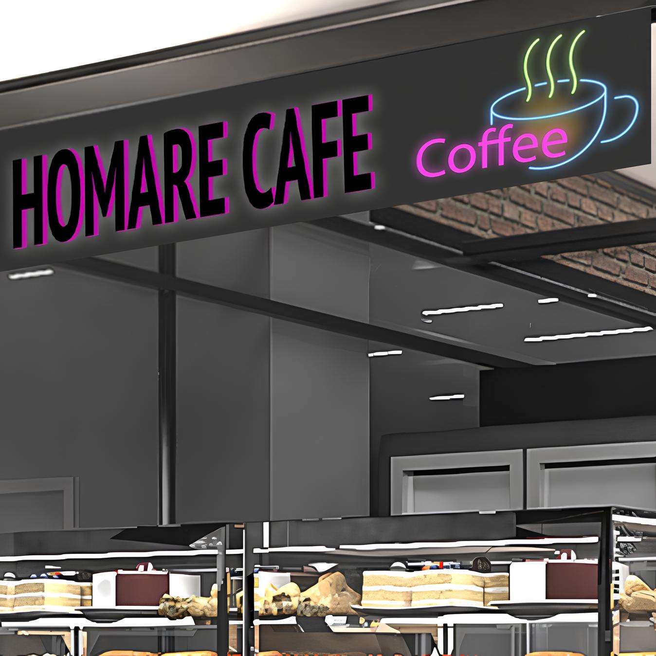 ネオン風LEDライト cafe│電飾看板・LEDの通販なら誉PRINTINGへ！