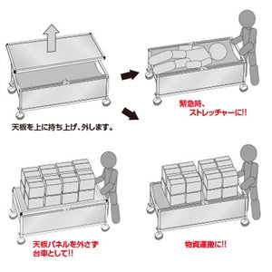 サポートテーブル 非常搬送用ストレッチャータイプ