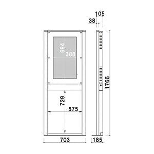 電子サイネージ用 薄型壁寄せタイプ 32型用