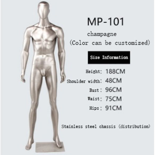 全身 シャンパンカラー 男性マネキン