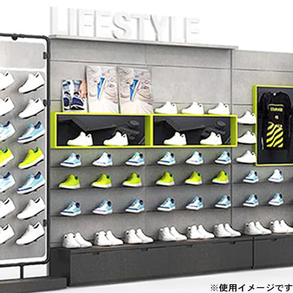 シューズディスプレイラック 靴や小物展示に対応 店舗什器向け | 店舗