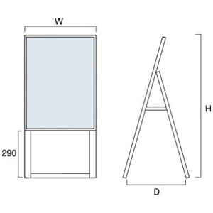 スタンド看板(片面/面板貼付けタイプ)