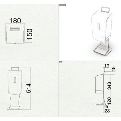 【コロナ対策】自動消毒液噴霧器 卓上タイプ(ロット販売: 100 台セット)