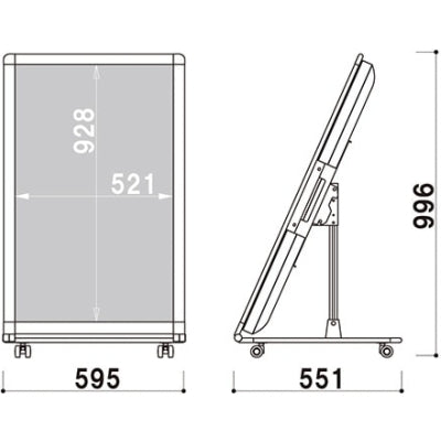 電子サイネージ用 ロータイプスタンド 43型用