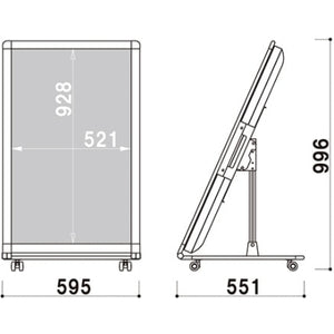 電子サイネージ用 ロータイプスタンド 43型用