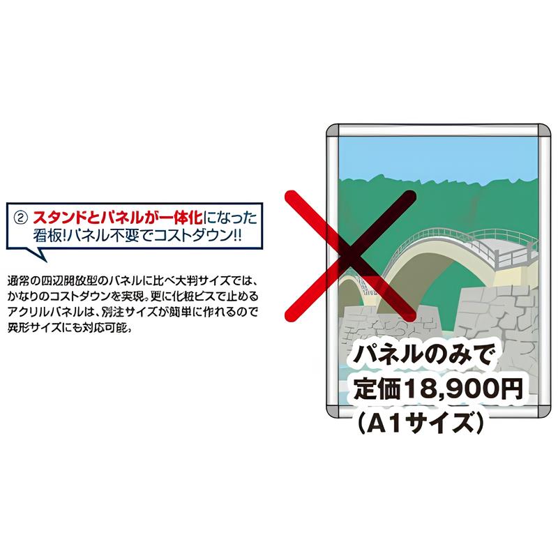 ポスター用スタンド看板（A1）|スタンド看板の通販なら誉プリンティング