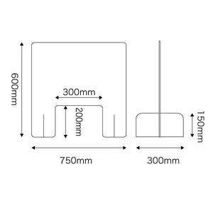 【コロナ対策】クリアパーテーション 窓付き