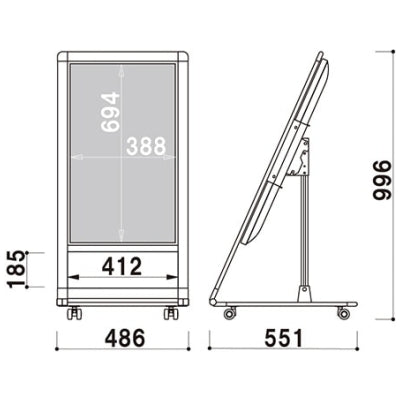 電子サイネージ用 ロータイプスタンド 32型用