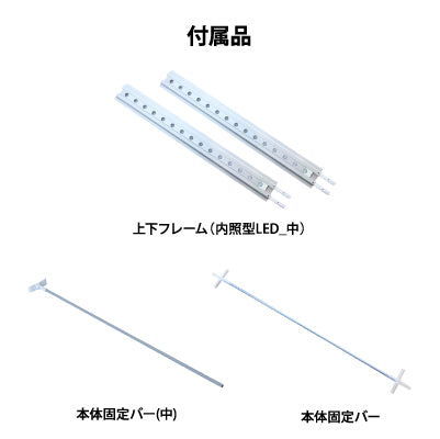 セットディスプレイ セゴLED内照式バックパネルC (1コマ用)