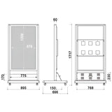 電子サイネージ用 自立移動式T型スタンド 55型用