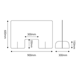 【コロナ対策】クリアパーテーション 窓付き