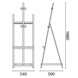 ウェイタブル木製イーゼル160 ブラック