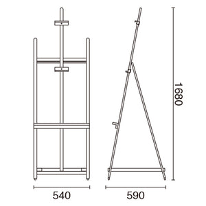 ウェイタブル木製イーゼル160 ブラック