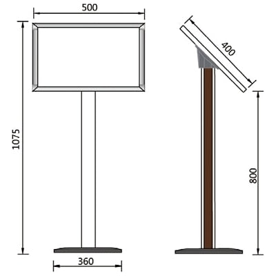 屋外ワンタッチサイン