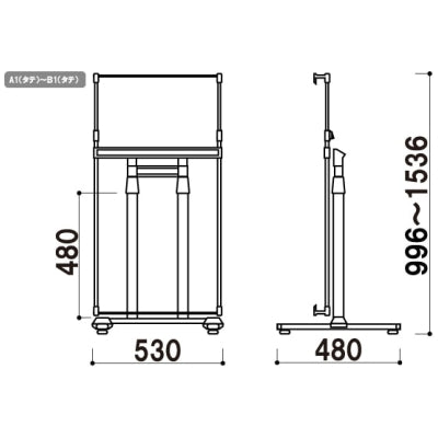 パネルスタンドロータイプ110 （A1/B1パネル対応）｜誉PRINTING

