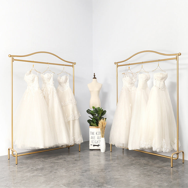 ハンガーラック ヨーロッパスタイルのアイアン製ドレスラック 衣料品店