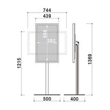 電子サイネージ用 ポールタイプスタンド