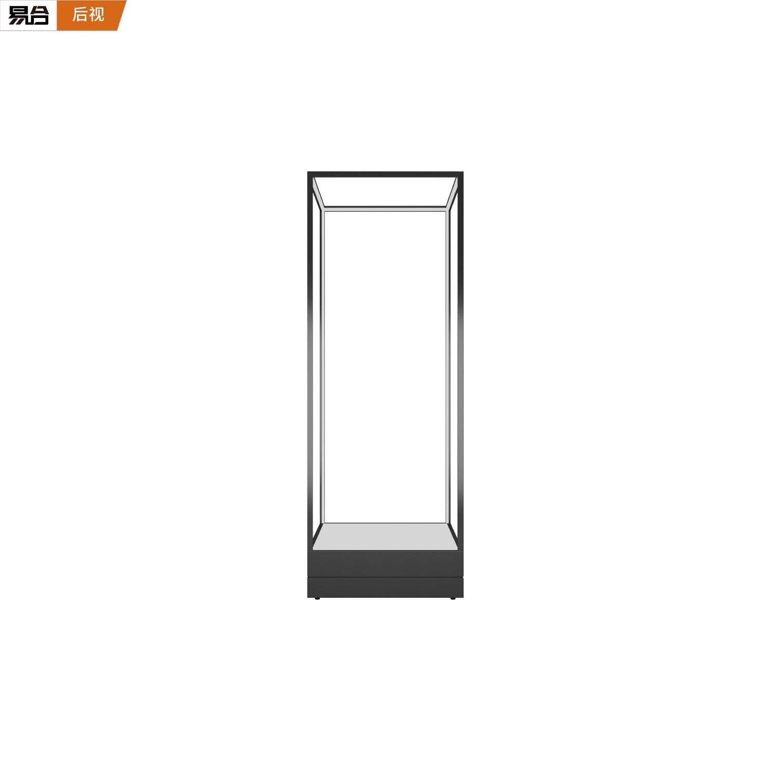 オープンシェルフ ステンレス鋼ディスプレイケース ガラス強化で衣類