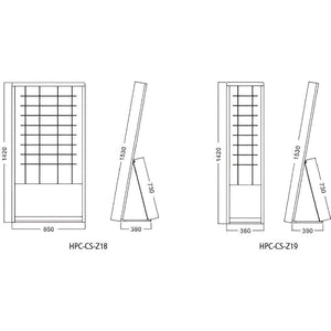 折りたたみ式L型カタログスタンド