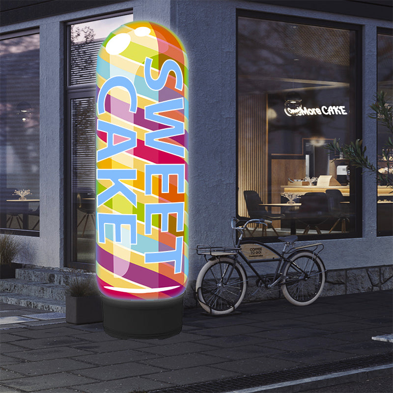 ☆現状品☆エアポール エア看板 4メートル LEDライト付き