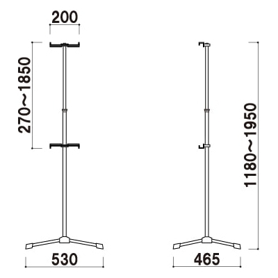 折りたたみ式軽量パネル用スタンド（A3/A2/A1/B4/B3/B2対応）