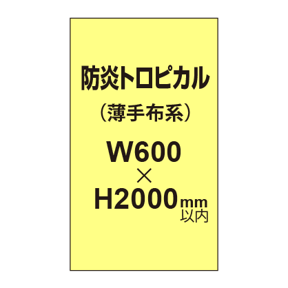 防炎トロピカル （薄手布系）【W600～H2000mm以内】