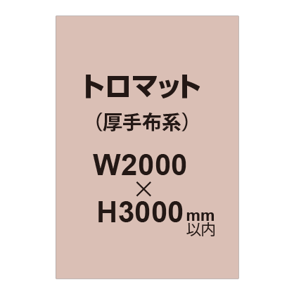 トロマット （厚手布系）【W2000～H3000mm以内】