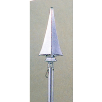 旗(付属品) 菱剣 銀 16.5cm×5.2cm×φ9mm-057002003
