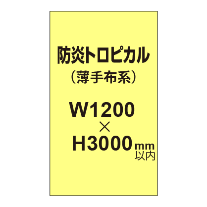 防炎トロピカル （薄手布系）【W1200～H3000mm以内】