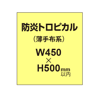 防炎トロピカル （薄手布系）【W450～H500mm以内】