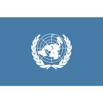 旗(世界の国旗) 国連 120×180cm-04519601A