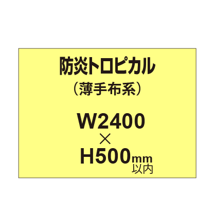 防炎トロピカル （薄手布系）【W2400～H500mm以内】