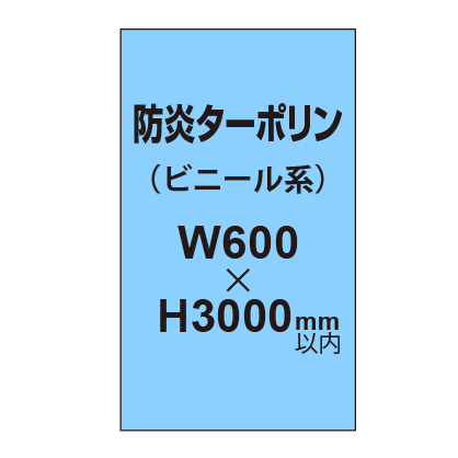 ターポリン印刷（防炎タイプ）【W600～H3000mm以内】