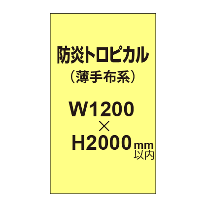 防炎トロピカル （薄手布系）【W1200～H2000mm以内】