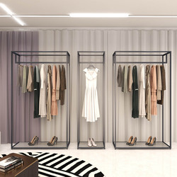 高級グレー2層衣類ラックディスプレイ衣料品店のための新しいフロアの高いキャビネット棚
