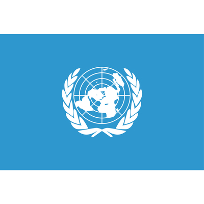 旗(世界の国旗) 国連 90×135cm-04519601C