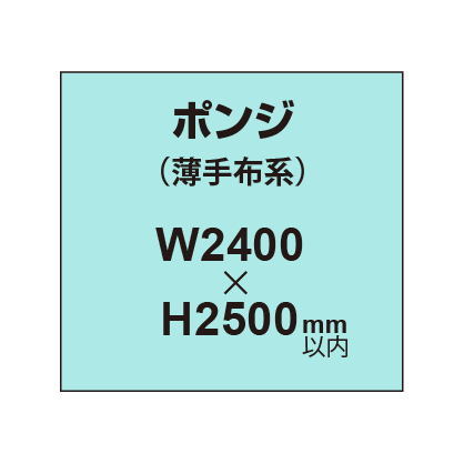 ポンジ （薄手布系）【W2400～H2500mm以内】