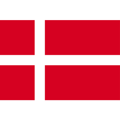 旗(世界の卓上旗) デンマーク-05010401B