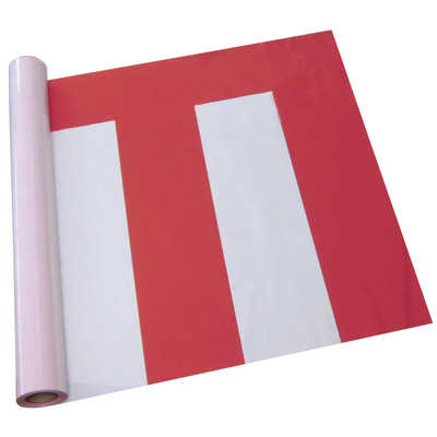 紅白幕 テトロンポンジ (プリント) 4間 90cm×7.2m-01400212B